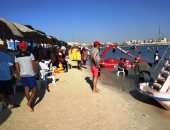 صور.. إقبال كبير على شواطئ مطروح وحمام كليوباترا عقب تطويره