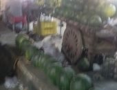 أهالى ناهيا بالجيزة يشكون من انتشار الباعة.. ويناشدون المسئولين بإزالة الإشغالات