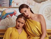 نيللى كريم وهند صبرى بالأصفر والأحمر فى جلسة تصوير لترويج "الفيل الأزرق2"
