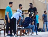 صور.. "تراورى" بيراميدز يظهر فى تدريبات المقاصة 