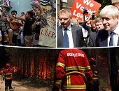 صور.. العالم هذا المساء.. فرق موسيقية تشارك فى مظاهرات بورتوريكو للمطالبة باستقالة حاكم البلاد.. احتجاجات ضد جونسون فى لندن لتزعمه سياسات مؤيدة للبريكست.. واستمرار أعمال السيطرة على حرائق الغابات فى البرتغال