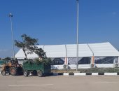 مطار برج العرب يضع اللمسات الأخيرة لاستقبال حجاج القرعة.. صور