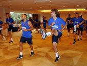 أشغال شاقة فى معسكر برشلونة باليابان قبل مواجهة تشيلسي..صور