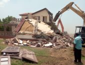 حملات إزالة للتعديات على أملاك الدولة بكفر البطيخ فى دمياط