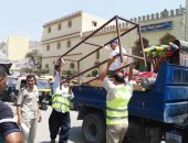 صور ..إزالة 424 حالة اشغال ثابت ومتحرك بشوارع الدلنجات  بالبحيرة