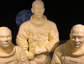 صور.. تماثيل من الزبدة لرواد فضاء رحلة أبولو 11 احتفالا بذكراها الـ50
