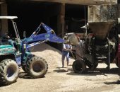 صور.. مصادرة معدات ومواد بناء فى حملة على المبانى المخالفة غرب مدينة نصر