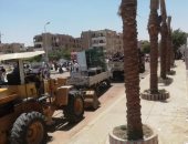 جهاز مدينة الشروق يشن حملة لإزالة الإشغالات وضبط المحال المخالفة بالمدينة