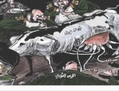 كاريكاتير الصحف السعودية .. الحرس الثورى يلتهم ثروات ايران