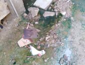 مياه الصرف الصحى تهدد المنازل بالانهيار فى منطقة تقسيم أباظة بالمريوطية