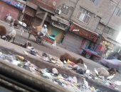 قارئة تشكو تراكم القمامة بشارع احمد عرابى بشبرا الخيمة