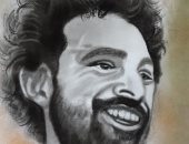 قارئ يشكر محمد صلاح لتبرعه لمعهد الأروام برسم صورته