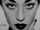 قارئة تشارك صحافة المواطن برسوماتها الفنية التى تبرزموهبتها بالقلم الرصاص