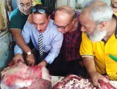 صور.. وكيل تموين الإسكندرية يقود حملة للتفتيش على محلات الجزارة