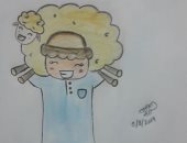 "شهد" 12 عاما تشارك صحافة المواطن برسم بمناسبة عيد الأضحى