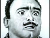 قارئ يشارك "صحافة المواطن" برسومات لنجوم زمن الفن الجميل بالفحم والرصاص