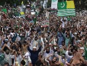 مظاهرات غاضبة فى باكستان للتضامن مع كشمير ضد قرار الهند إلغاء الحكم الذاتى