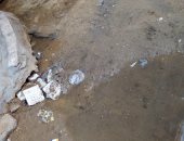 كسر ماسورة بشارع طلعت حرب بين فيصل والهرم بالجيزة