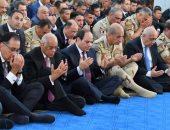 الرئيس السيسى يؤدى صلاة عيد الأضحى بمسجد الماسة فى مدينة العلمين الجديدة
