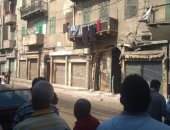 صور.. انهيار جزئى لعقار فى الإسكندرية وإصابة سيدة