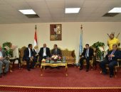 صور.. محافظ أسيوط يستقبل القيادات الدينية والشعبية والتنفيذية للتهنئة بالعيد