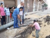 أهالى الخصوص يشكون انقطاع المياه.. والشركة ترد: أصلحنا العطل ..صور