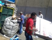 صور.. حملات لرفع المخلفات بأحياء الإسكندرية فى العيد