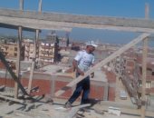 صور.. التصدى لبناء مخالف غرب الإسكندرية فى ثالث أيام عيد الأضحى