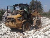 إزالة 9 حالات تعد على الأراضى الزراعية بمدينة سرس الليان خلال إجازة عيد الأضحى