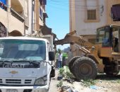 صور.. رفع 80 طن قمامة ومخلفات خلال حملة نظافة مكبرة بالبحيرة