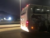 حافلة الزمالك تصل مطار القاهرة استعدادا للسفر لكينيا