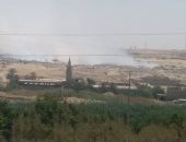 صور.. حرق القمامة يحاصر التجمع الثالث بسحابة دخان