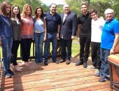 الحريرى يستضيف وزير الخارجية الأمريكى وزوجته بمزرعته