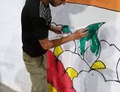بإيدينا نزينها.. مجموعة شباب يحولون شوارع كفر الزيات إلى لوحات فنية