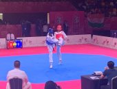 عبد الرحمن درويش يحصد فضية وزن فوق ٨٧ للتايكوندو بالألعاب الإفريقية