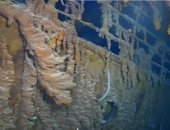 شاهد ..صورة جديدة لبقايا سفينة "تيتانك" الغارقة فى قاع المحيط الأطلسى