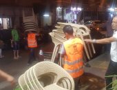 صور .. سكرتير مساعد الإسكندرية يقود حملة مسائية مكبرة لازالة الإشغالات 