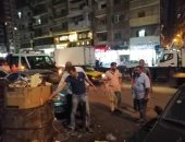 صور.. حملة مسائية لإعادة الانضباط بكورنيش الإسكندرية