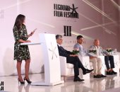 صور وفيديو..بدء المؤتمر الصحفي لمهرجان الجونة السينمائى بحضور يسري نصر الله ومروان حامد