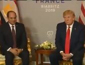 الرئيس السيسى يلتقى ترامب على هامش قمة مجموعة السبع