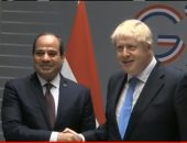 الرئيس السيسى يلتقى رئيس وزراء بريطانيا على هامش قمة السبع بفرنسا