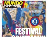 "مهرجان جريزمان".. الصحافة الإسبانية تحتفل بتألق نجم برشلونة ضد بيتيس