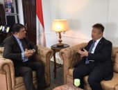 حسين زين يستقبل المستشار الثقافى لسفارة الصين بالقاهرة لبحث سبل التعاون