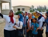 صور.. طلاب جامعة القناة يقضون يوم ترفيهى مع أطفال قرية الفردان