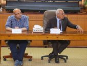 صور.. محافظ بورسعيد يشهد جلسة برلمانية للشباب حول مبادرة "النهوض بالتعليم"