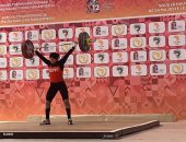 رانيا محمود تحصد ذهبية الخطف لرفع الأثقال فى دورة الألعاب الأفريقية