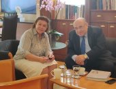 وزيرة الثقافة اليونانية لمدير مكتبة الإسكندرية: مصر مصدر ثقافة العالم