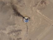 انفجار صاروخ إيرانى فضائى على منصته قبل إطلاق قمر صناعى