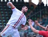 يحيى الدرع رجل مباراة يد الزمالك أمام الدحيل القطرى فى بطولة العالم