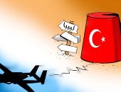 كاريكاتير الصحف الإماراتية .. تركيا تحاول فرض نفوذها على ليبيا بدعم الميليشيات الإرهابية